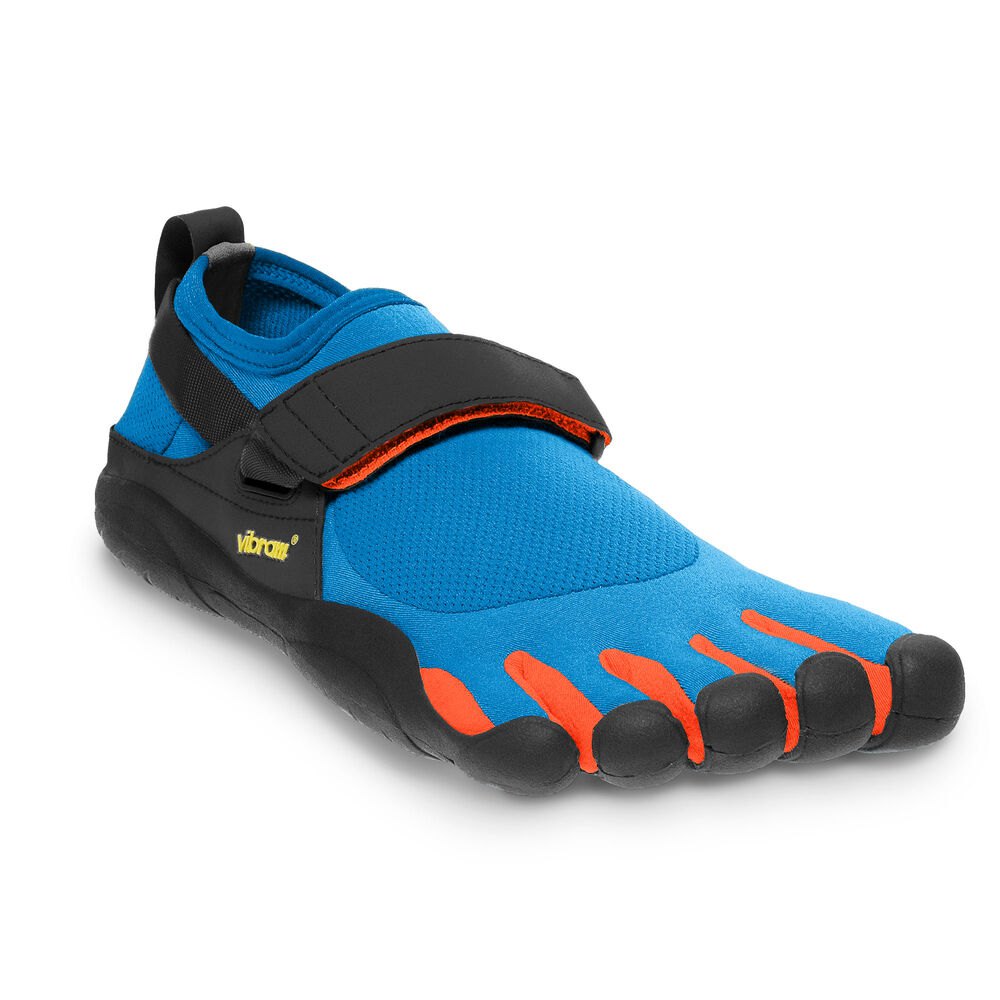 Vibram Five Fingers Mens KSO - Training Shoes Blue/Orange - GIF501876